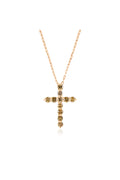 Brown Diamond Cross Necklace